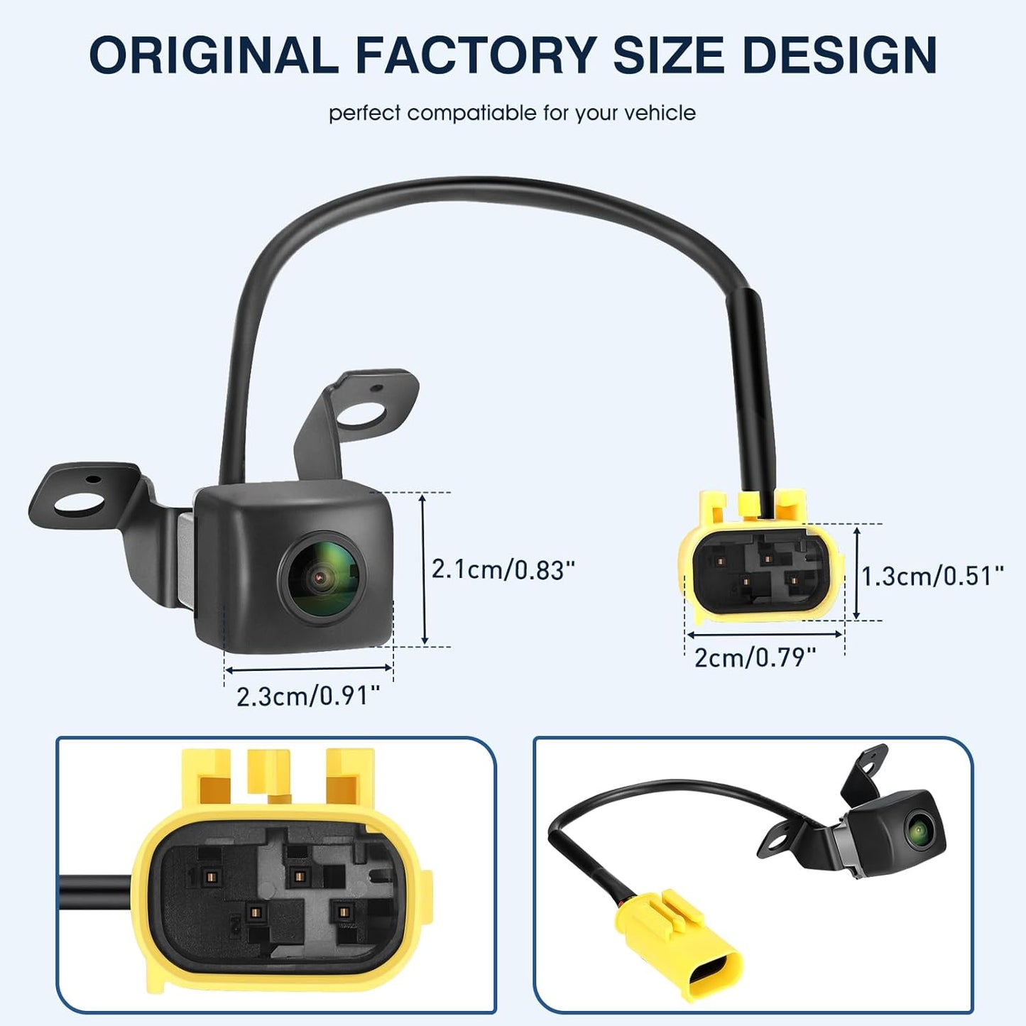 Rear View Backup Camera Fit for Kia Sorento 2014-2015, Reversing Parking Assist Camera OE Replacement 95760-2P600 95760 2P600 957602P600 95760-2P600FFF 957602P600FFF 95760 2P600FFF