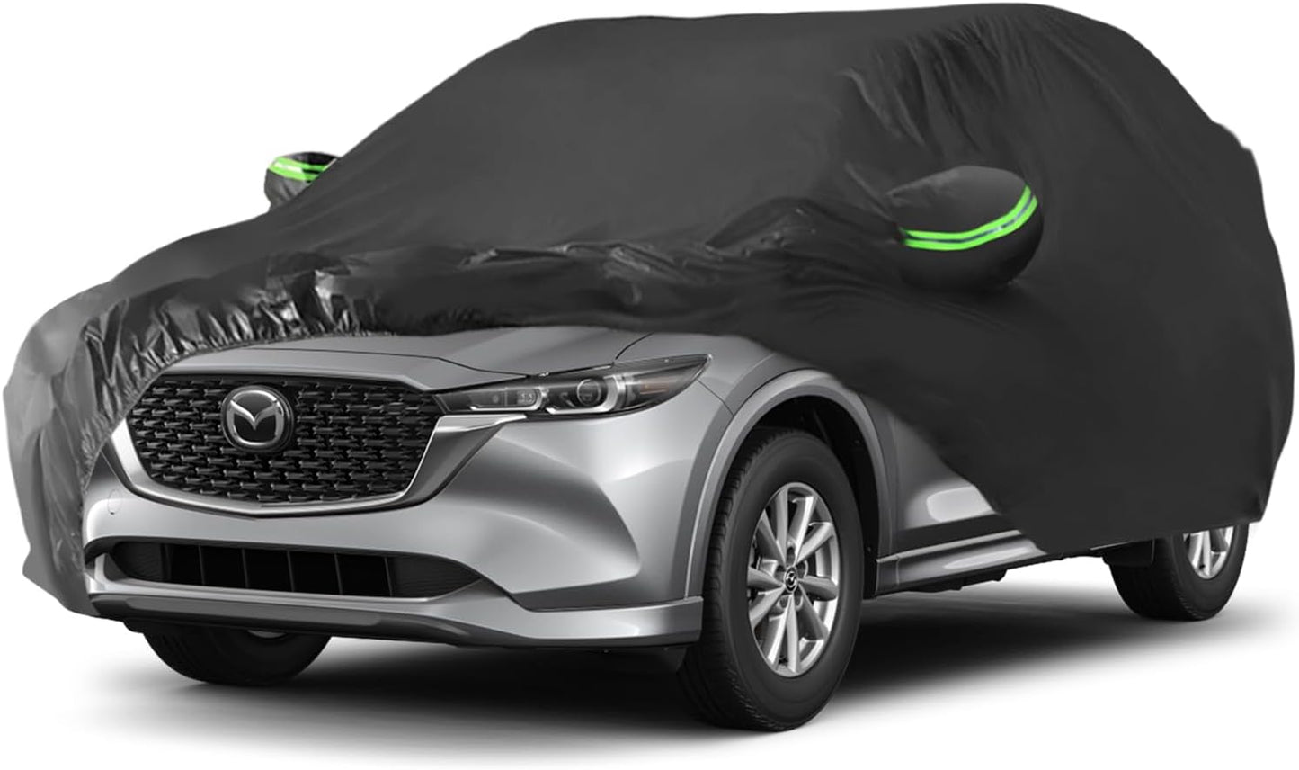Proadsy 2025 Upgrade Car Cover Compatible with Mazda CX5 2013-2024 2025 Windproof All Weather Waterproof Sun Rain UV Dust Snow Protection Outdoor Covers