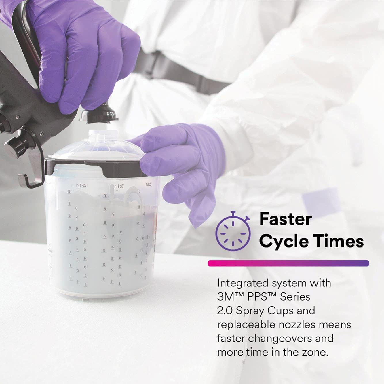 Performance Gravity HVLP Atomizing Head Refill Kit, 26716, Size 1.6, Purple, for use with Performance Spray Gun and PPS 2.0 Paint Cups, 5 Pack