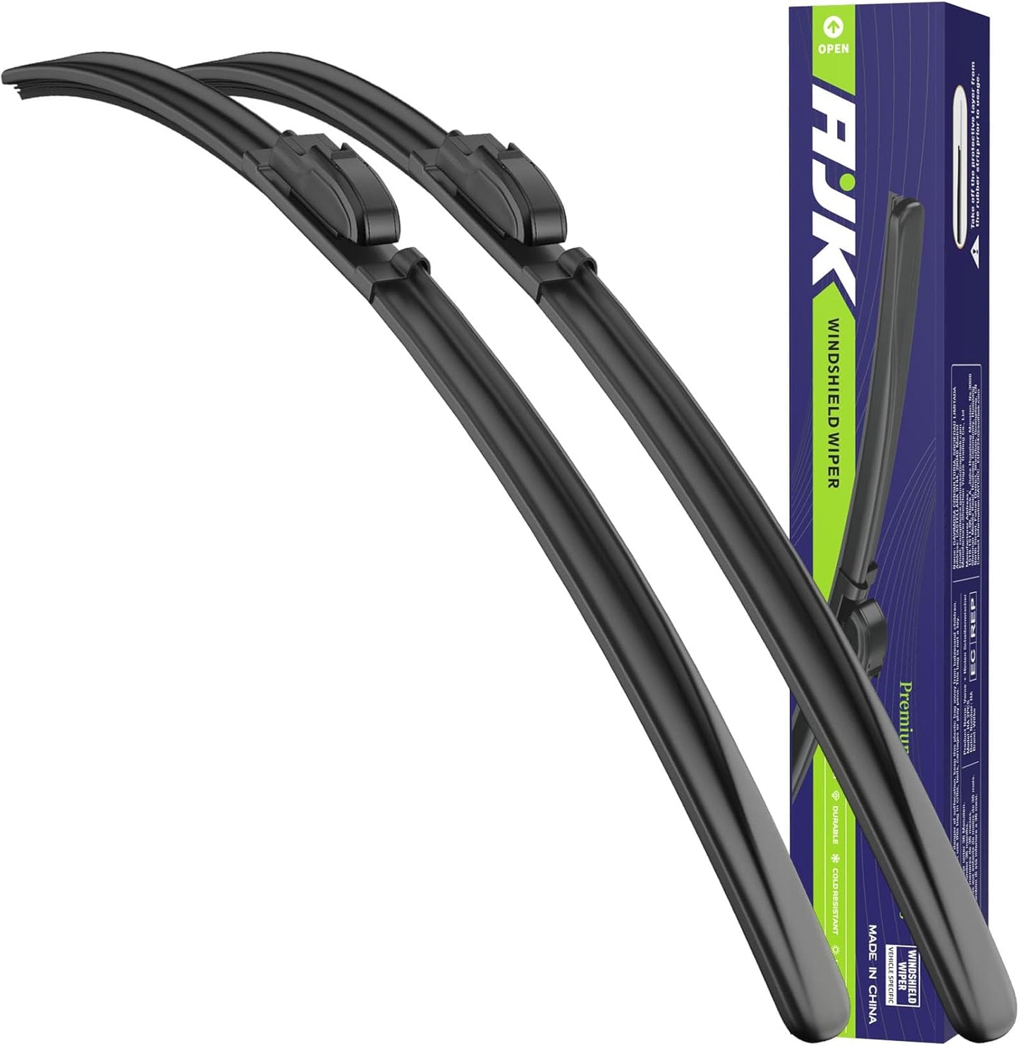 AJK Front Windshield Wiper for Hyundai Tucson 2022 2023 2024 2025, Original Equipment Window Wipers Blades, Conventional, Vehicle Specific Fit, Pack of 2