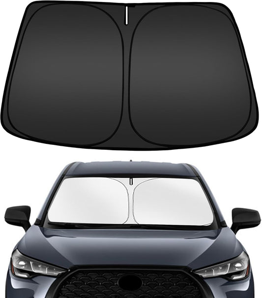 ARISMOTOR Windshield Sun Shade for Toyota Corolla Cross 2022-2025 2026, Custom Fit Foldable Front Window Sunshade Sun Visor Protector, Block UV Rays Keep Your Car Cooler