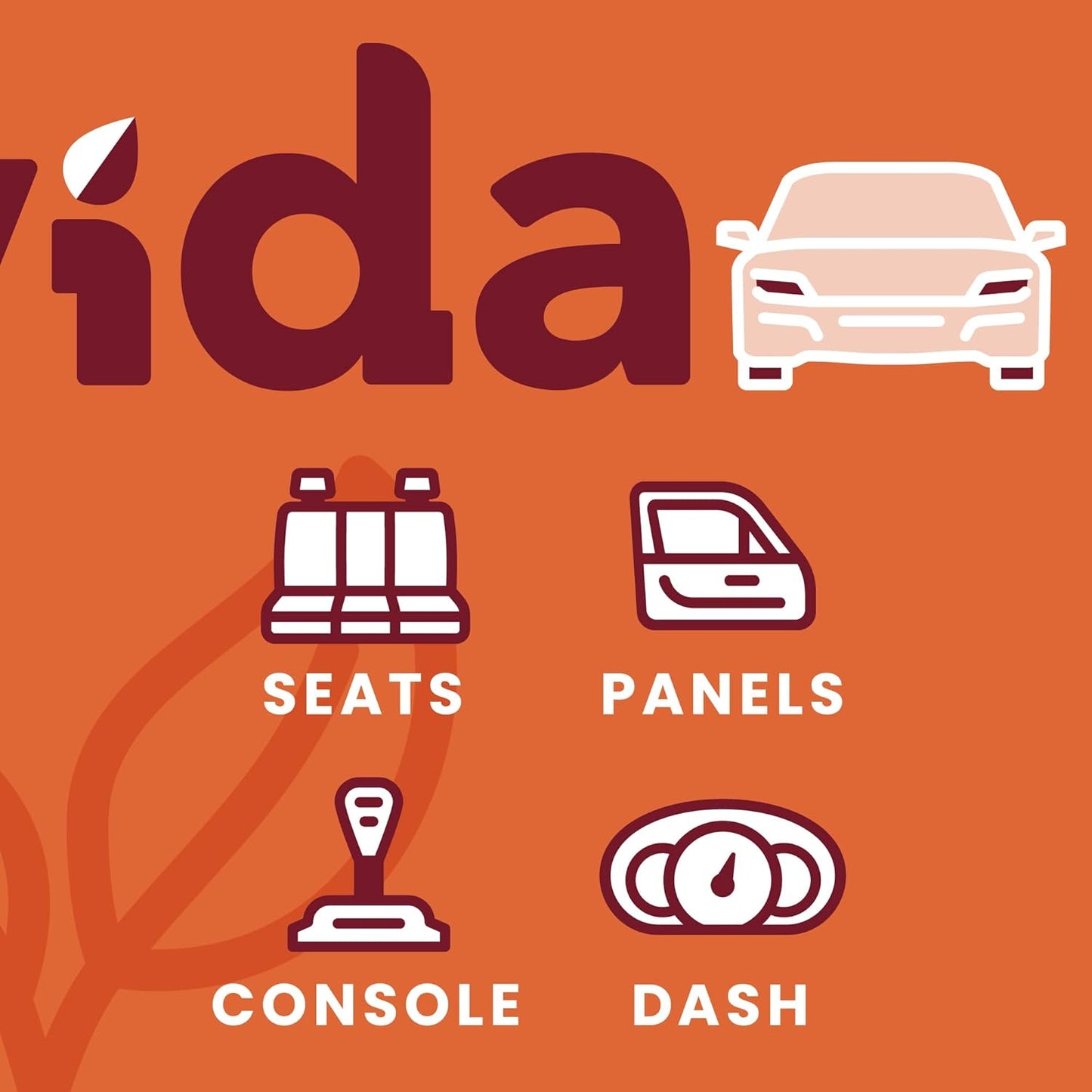 Leather Cleaner, Plant-Based Cleaner for Car Seats, Leather, Vinyl, 16oz