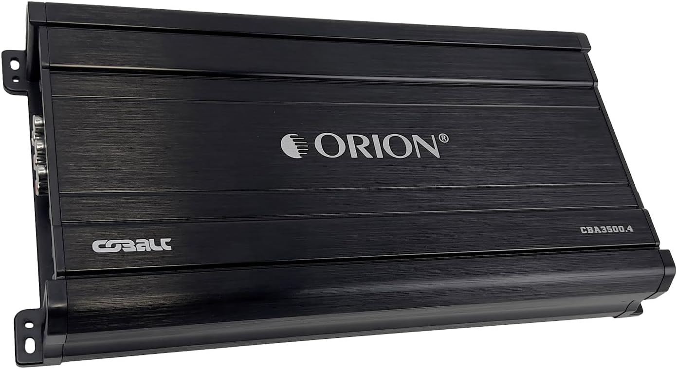 Orion Cobalt Series CBA3500 4 High Efficiency 4-Channel Class A/B Amplifier for Car Audio Stereo - 3500W High Output, 2/4 Ohm Stable, Adjustable Low/High Pass, Bass Boost, MOSFET Power Supply