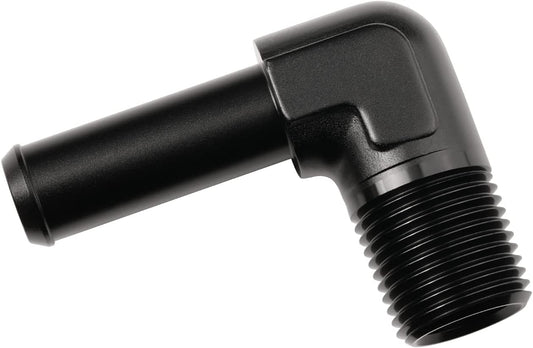 1/2 NPT Male to 5/8" Hose Barb Fitting Adapter 90 Degree Elbow Aluminum Black