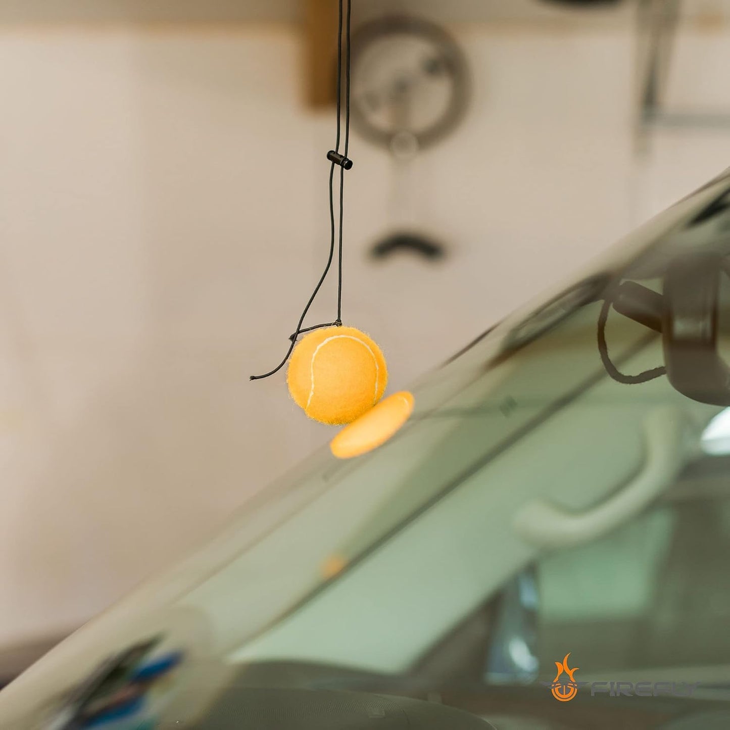 Garage Parking Aid Tennis Ball on a String for Garage Parking Precision Parking Guide Garage Car Stop Indicator | One-Pack