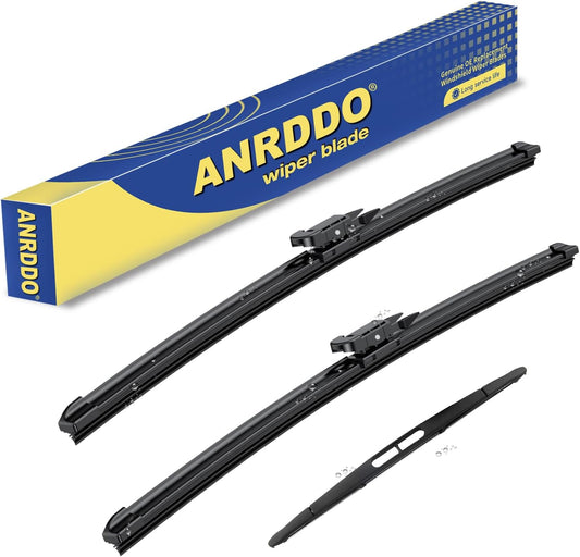 3 wipers Replacement For 2012 2011 2010 2009 2008 Ford Escape Original Equipment Replacement Windshield Wiper Blades Set 20"+20" +12" (Set of 3) Pinch Tab