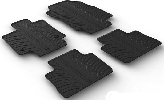 Gledring USA Custom Fit All-Weather Rubber Floor Mats Intended for Toyota RAV4 & Hybrid Floor mats for 2019-2023, No Trimming Required, Tailored Custom Fit, Protects from Rain, Mud & Snow