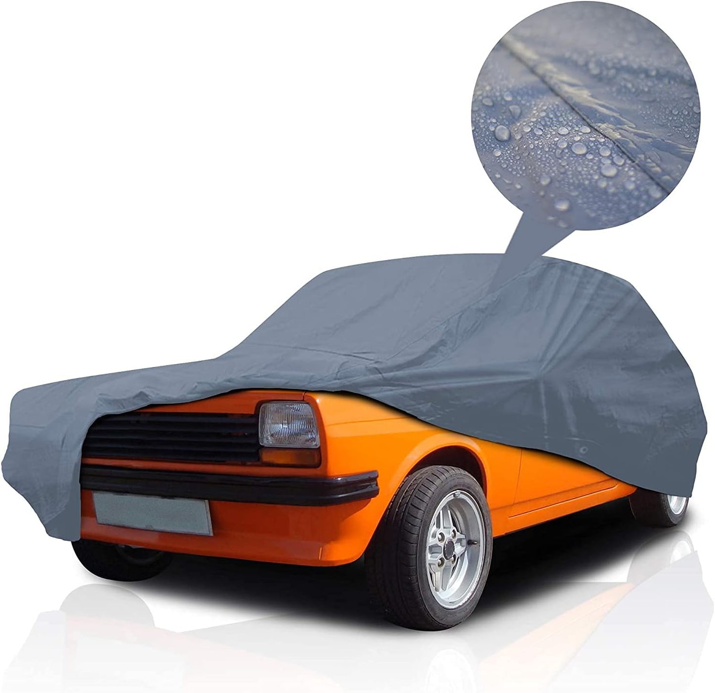 Supreme Full Car Cover – for Pontiac Acadian 1976-1987 Hatchback 3, 5-Door Semi Custom Fit Waterproof Full Coverage All Weather Windproof Dust Proof Indoor Outdoor Automobile