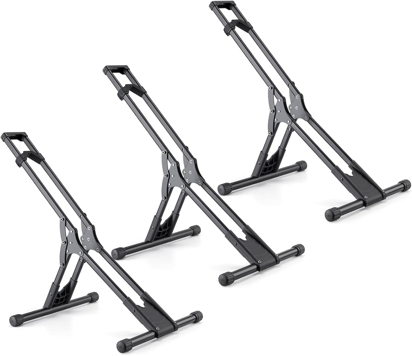 Bike Floor Stand Rack- Indoor Bike Stand for Garage/Home - Bike Storage Bicycle Parking Rack Fit 20”-29” Mountain Road Bikes (3 Bike Rack)