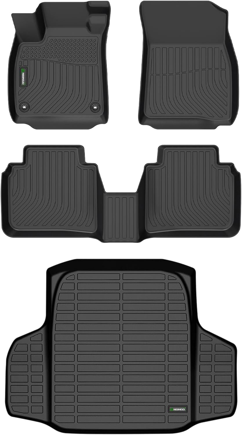 ANBINGO®Floor Mats Fit for Honda Accord(Include Hybrid) 2023-2025&Cargo Mat All Weather Mats for Accord 2024 TPE Car Mat Rugs for Accord 2023 Rubber Trunk Carpet for Accord 2025 Automotive Accessories