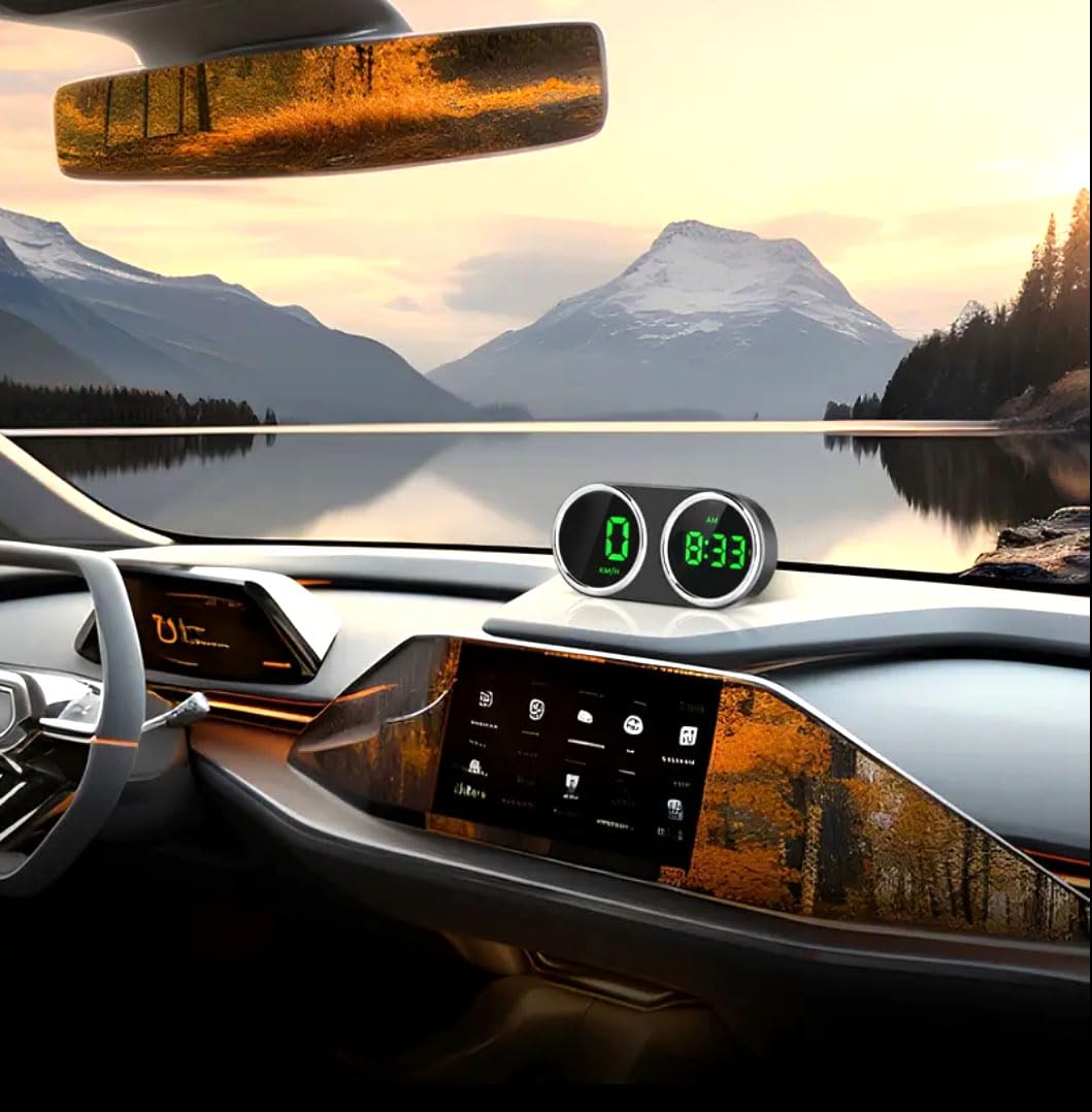 GPS Heads Up Display for Cars Digital Dashboard Speedomete with MPH/KMH, Universal HUD Display Car with 2M USB Cable and Clock, QC3.0 Fast Charger, Plug & Play for Car Boat Truck Motor SUV Golf Cart