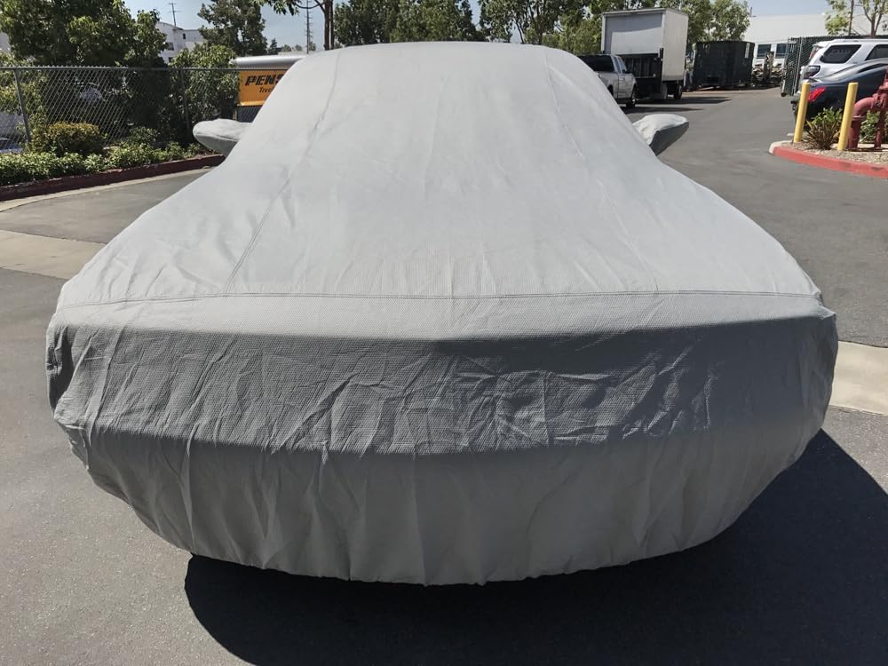 CarsCover Custom Fits for Dodge Challenger Car Cover 5 Layer Ultrashield Gray Covers (R/T, SRT, T/A, SXT, Hellcat)