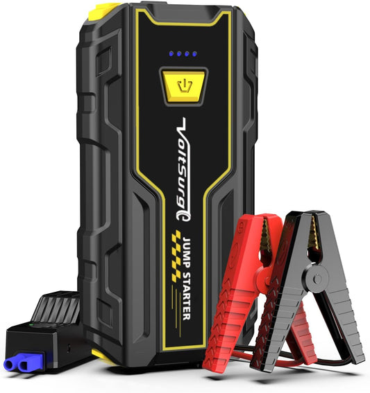 Car Jump Starter, 4000A Battery Jumper Starter Portable (Engines up to 7.0L Gas / 5.5L Diesel) 12V, Car Battery Charger, LED Flashlight with USB Ports