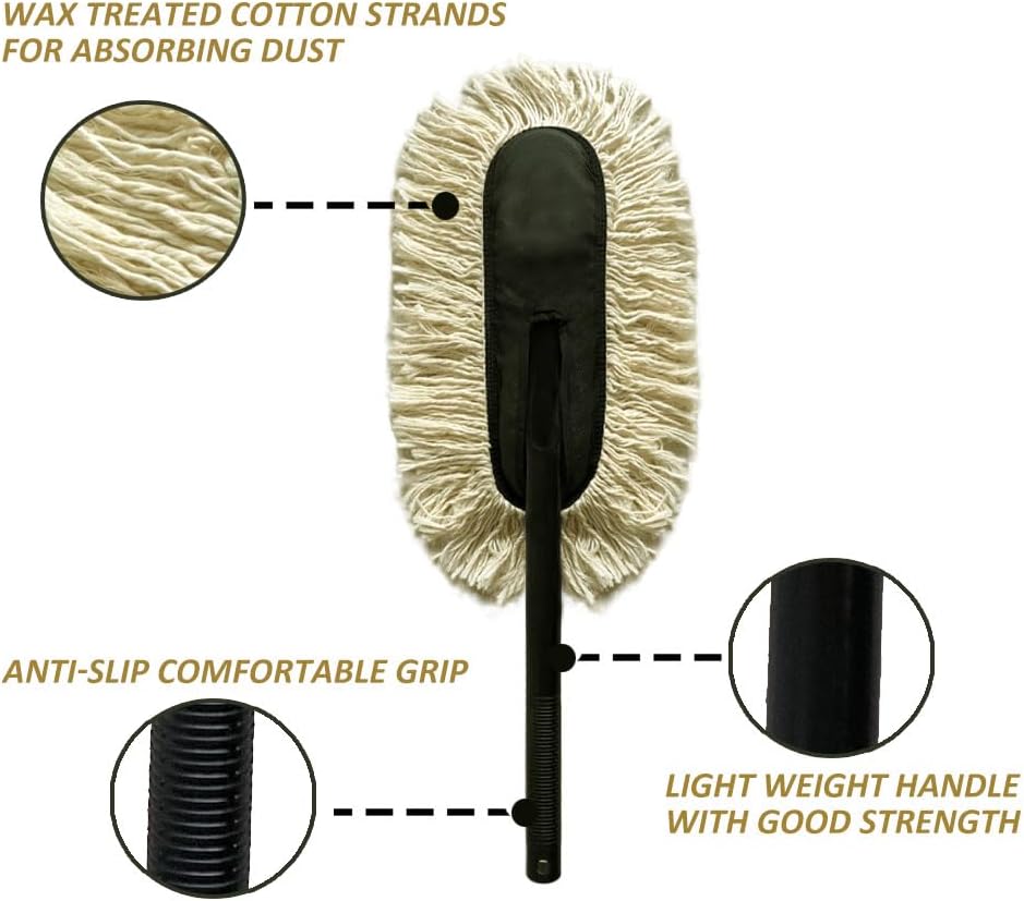 The Jopasu Car Duster – 100% Wax-Treated for Instant Dust Removal | No Scratches, No Hassle, Just a Clean Car