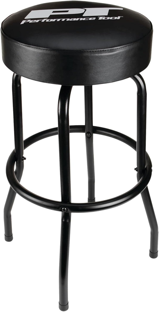 Performance Tool W85010 Swivel Seat Bar Stool for Mechanic Garages and Workshops, Black, 0.6x9.8x5.8-Inches
