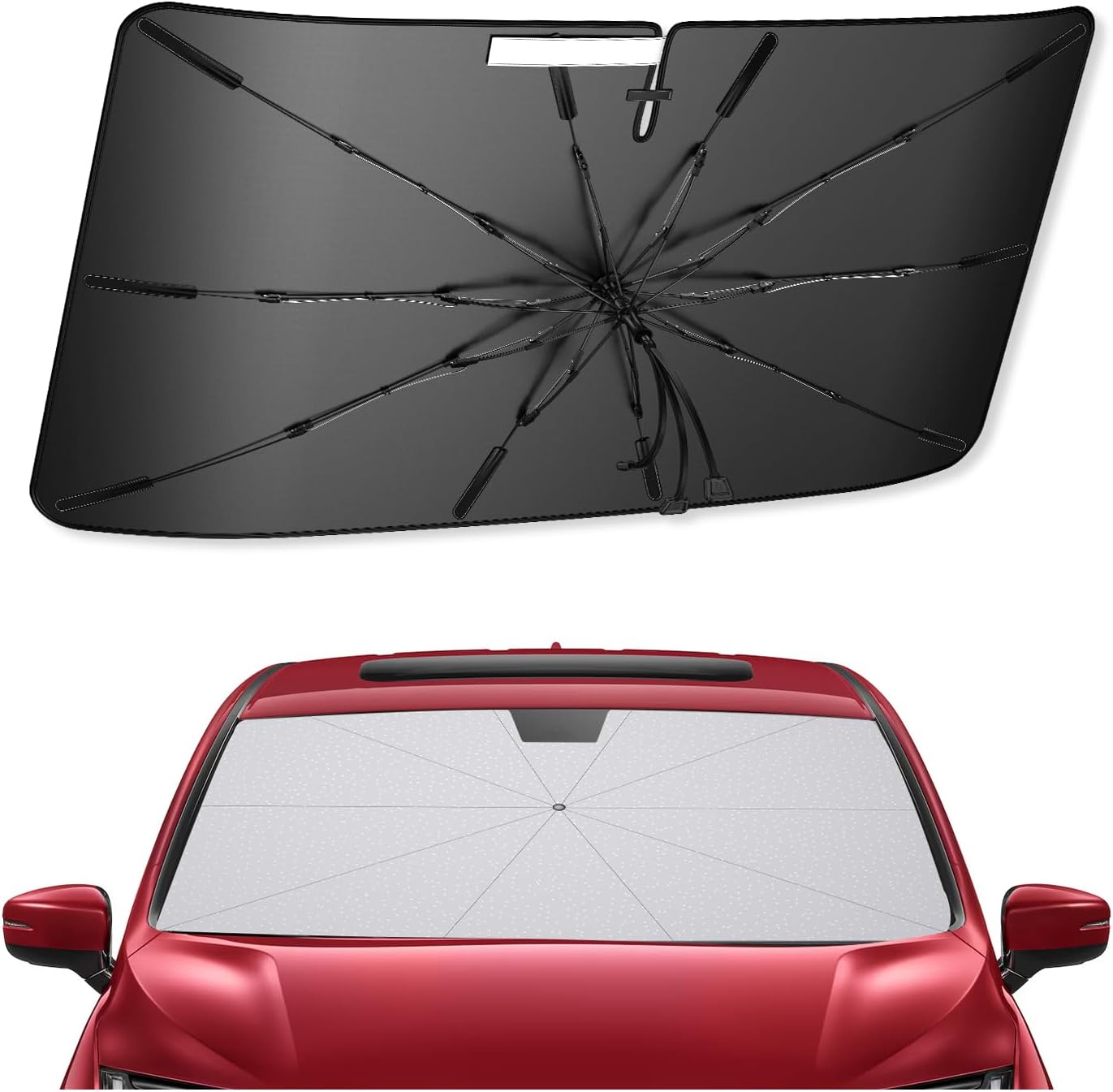 SXCY for 2018-2025 Honda Odyssey Windshield Umbrella Sunshade [Easier Foldable] for 2025 Honda Odyssey Accessories 2025 Odyssey Sunshade Umbrella for 2025 Odyssey Windshield Sun Shade Umbrella