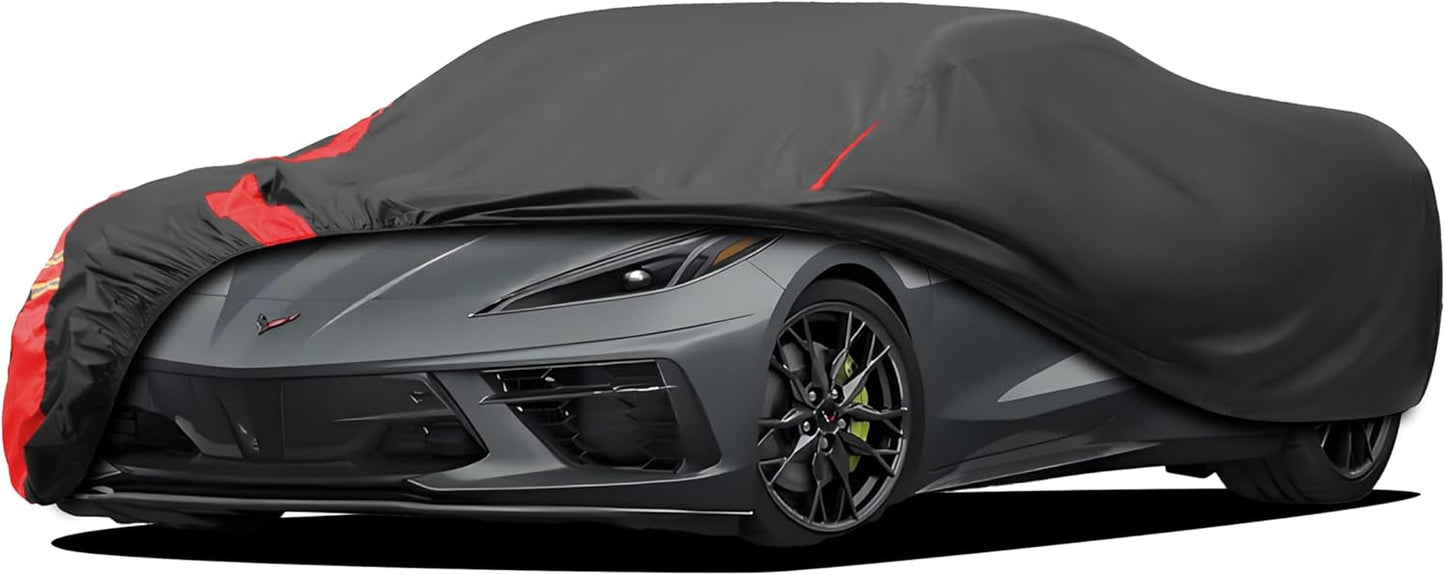 Car Cover Automobiles Waterproof All Weather for for Sports Coupe Fit Coupe Audi e-tron GT,Chvrolet Camaro/Monte Carlo,Dodge Challenger/Charger,Honda Clarity etc.(See Size Chart)