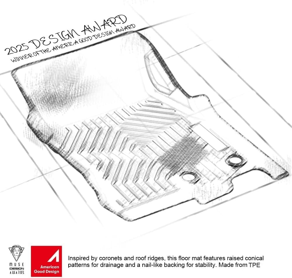 G-PLUS Floor Mats for Toyota 4Runner 2013-2024 & Fit Lexus GX460 2014-2023(Only for 5 Seats),All Weather TPE Custom Fit Floor Liner 1st & 2nd Row Heavy Duty Car Mats