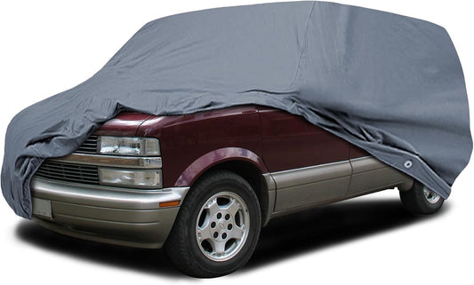 Supreme Full Car Cover - Semi Custom Fit for Astro 1985-2005 Minivan 4-Door | All-Weather Protection: Waterproof, Dustproof, Windproof, UV-Resistant | Includes Accessories