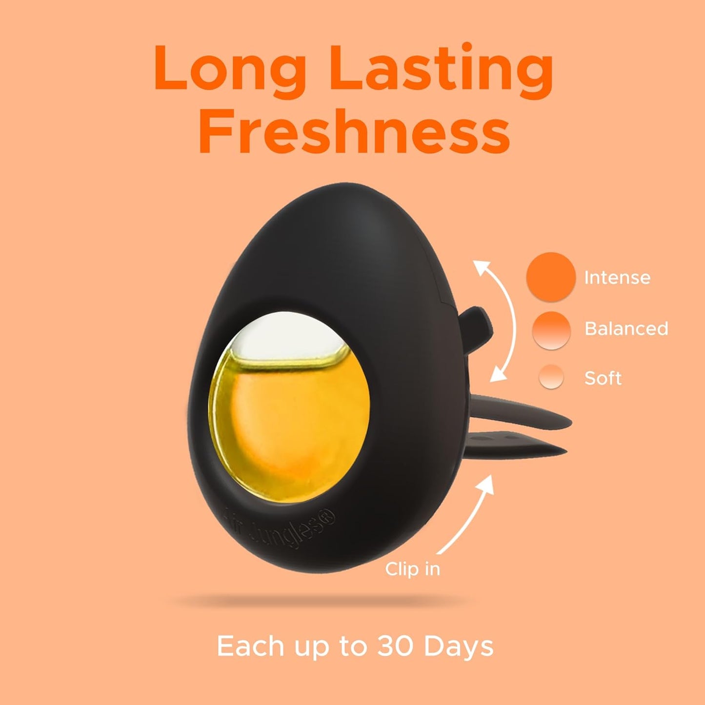 Air Jungles Car Air Freshener Vent Clip 3 Count, Hawaii Mahalo Scent, 4 ml Each, Long-Lasting Car Odor Eliminator, Easy Clip-On Design, Up to 90 Days Freshness for Cars, Trucks, and SUVs