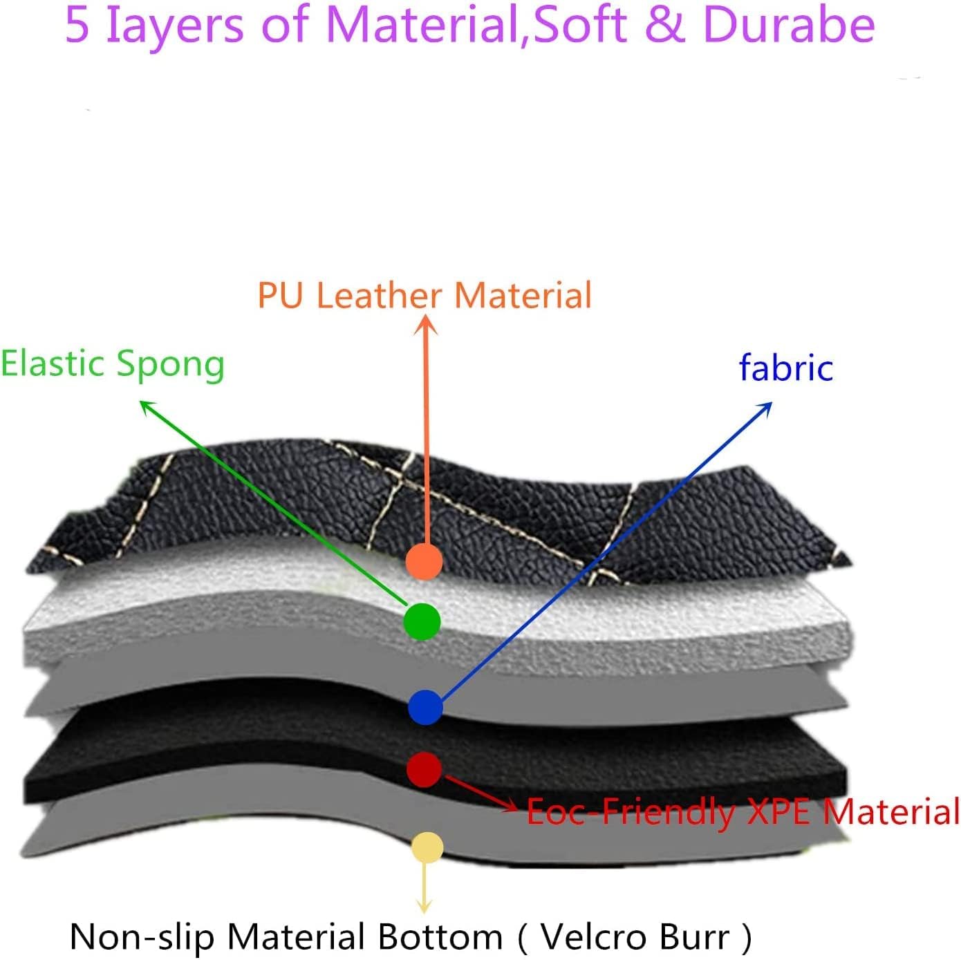 Custom All-Weather Protection Luxury Leather Floor Mats for Cars SUVs Trucks According Anti-Slip Leather Floor mats ﻿ (19,Purple)