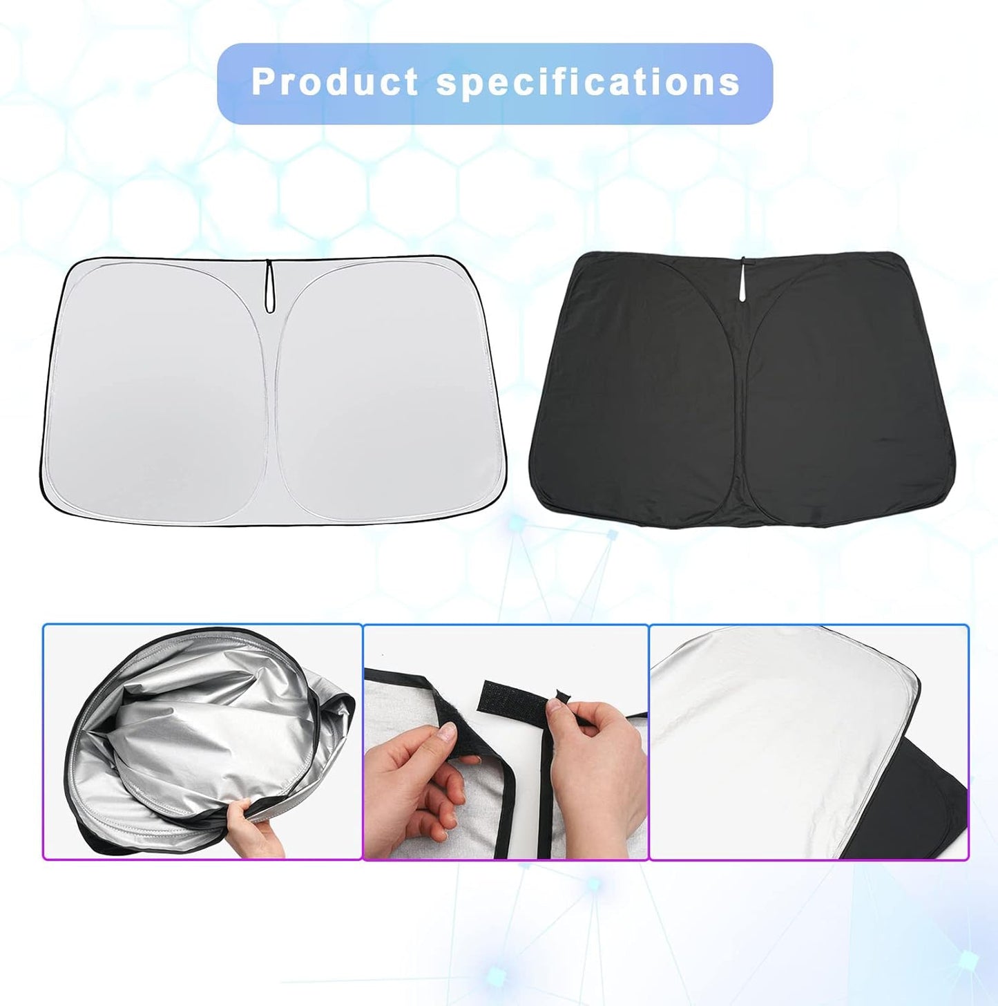 SXCY for 2020-2024 2025 Outback Windshield Sunshade for 2023-2025 Outback Accessories 2024 2025 Outback Sunshade Foldable Sun Shield 2024 2025 Outback Limited Touring Sunshade