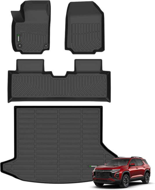 ANBINGO®-Floor Mats & Carao Liner Fits for 2025 2026 Chevy Equinox (Not for EV) & GMC Terrain,All Weather Equinox Car Mats TPE Rubber Set Cargo Liner for Chevy Equinox Accessories
