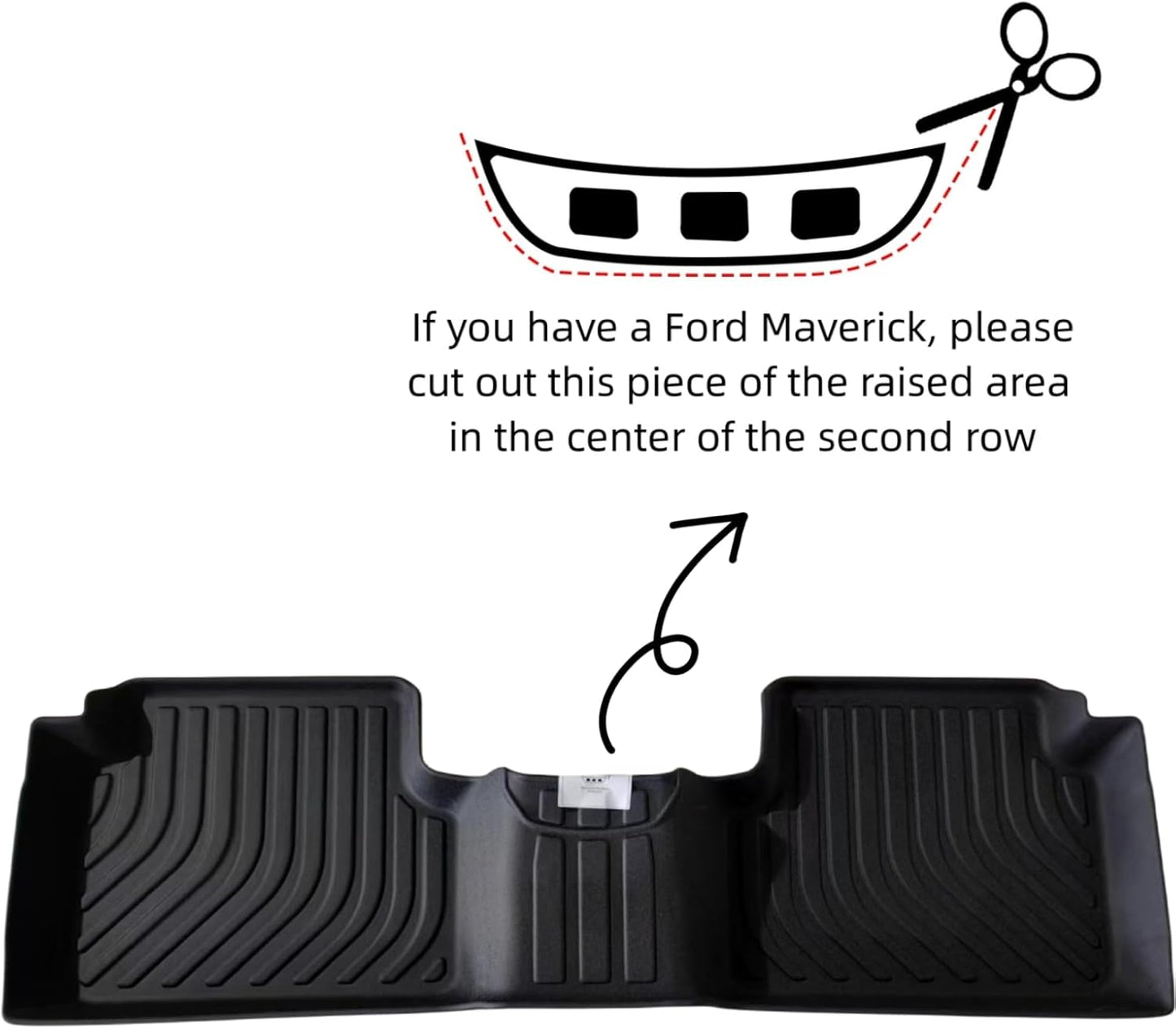 KELCSEECS Floor Mats Custom for 2025 2024 2023 2022 Ford Maverick (Not Hybrid) & 2025 2024 2023 2022 2021 Bronco Sport 4-Door All Weather Car Mats Automotive Floor Liners Accessories Black