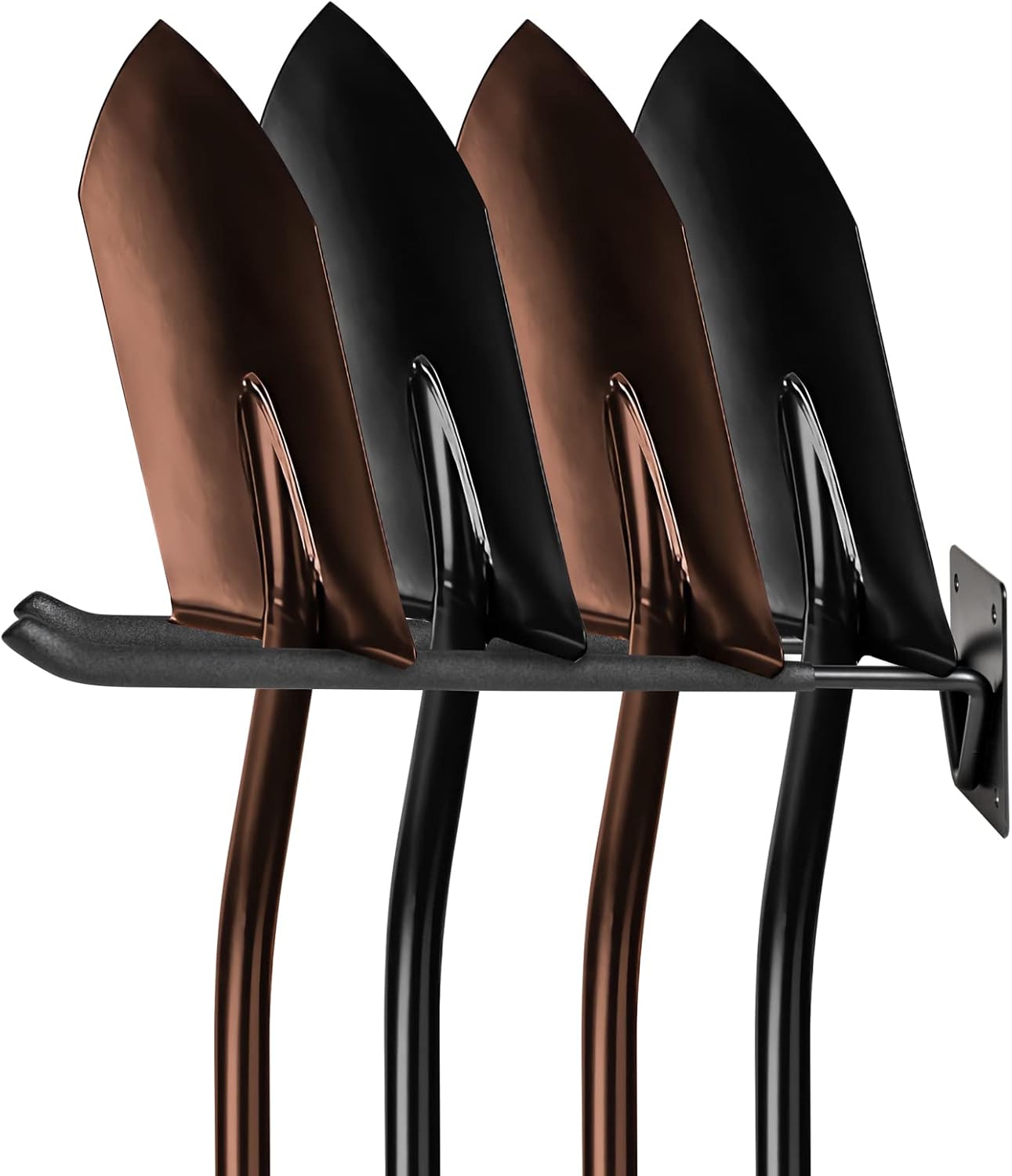 Garage Hook Hangers 2 Pcs, Shovel Holder Wall Mount, Rake Racks, Upgraded Ladder Hanger, Heavy Duty Folding Chair Rack, Garden Tool Hooks for Hanging Yard Tools, Ladders, Bikes and More