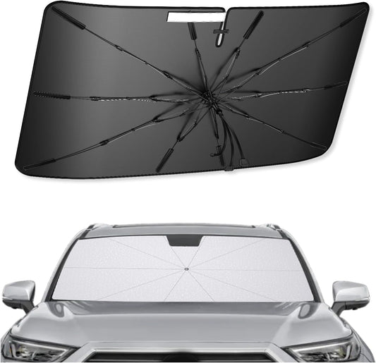 SXCY for 2024 2025 Toyota Grand Highlander Windshield Umbrella Sunshade [Easier Foldable] 2025 Grand Highlander Accessories Sunshade Umbrella for 2025 Grand Highlander Windshield Umbrella Sun Shade