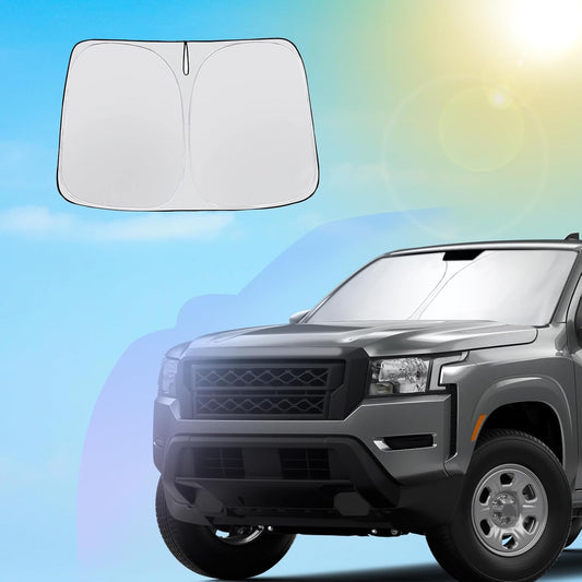 SXCY for 2024 2025 Nissan Frontier Windshield Sunshade 2022-2025 Frontier (S SV Pro-X Pro-4X SL) Accessories for 2024 2025 Frontier Sun Shade Foldable Sun Shield 2024 2025 Frontier Sun Protector