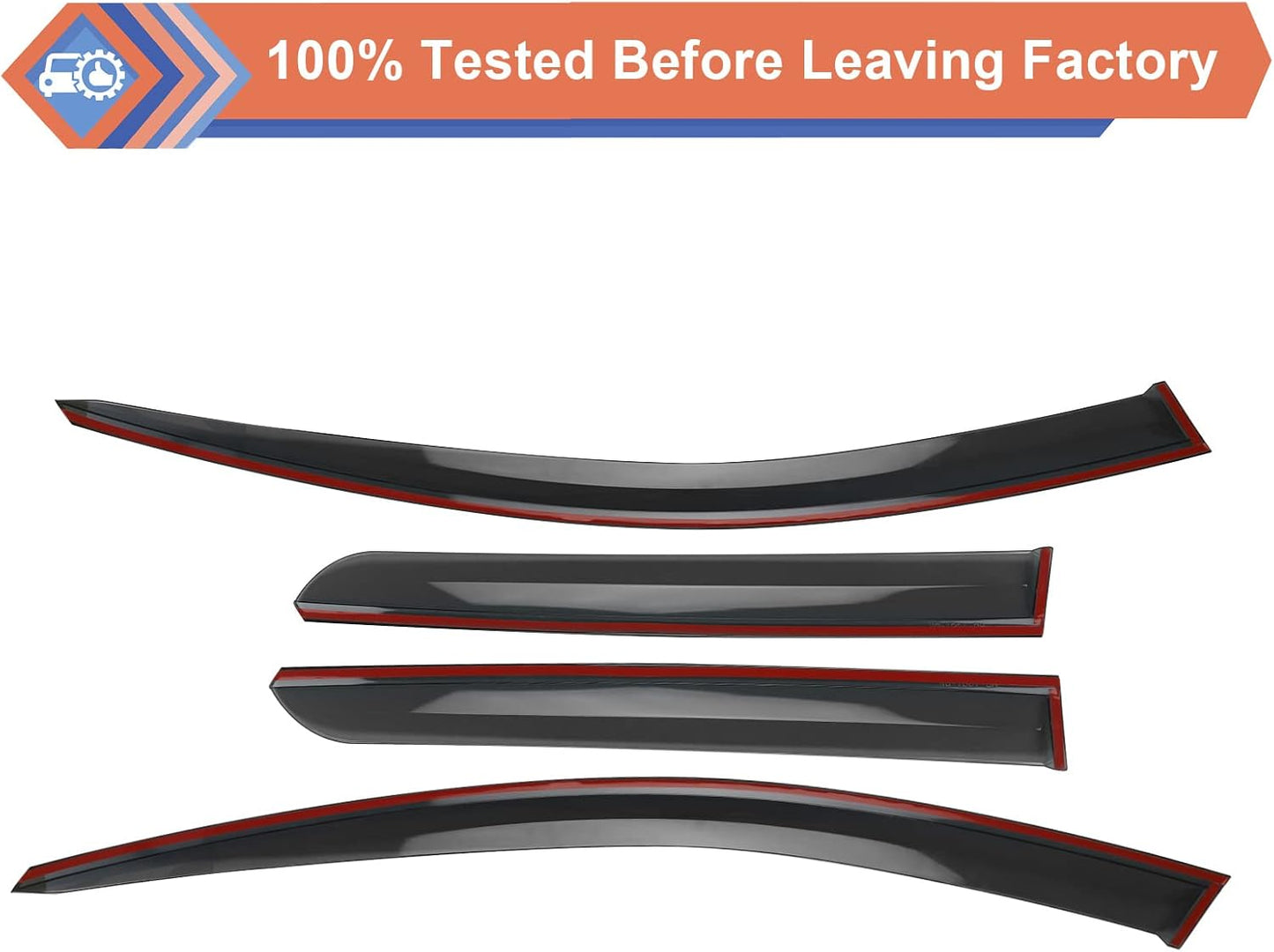 ZONFANT Window Rain Guards, Side Window Deflectors, Sun Visor Rain Vent Window Guards (4 Pcs) Compatible with KIA Vehicle 2023 2024 2025 Sportage