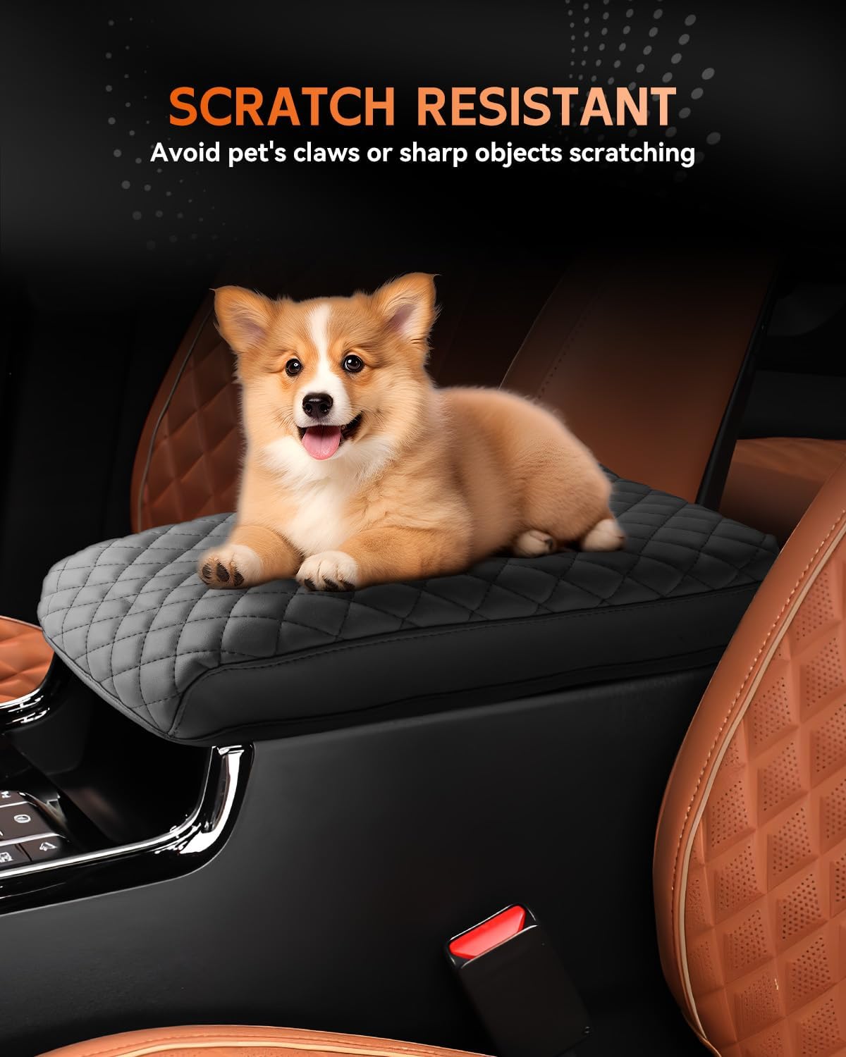 CDEFG for Kia Sorento MQ4 2021-2025 Center Console Cover Armrest Box Cover for 2022 2023 2024 2025 Sorento (LX, S, EX, SX,SX Prestige) Accessories Console Arm Rest Protector