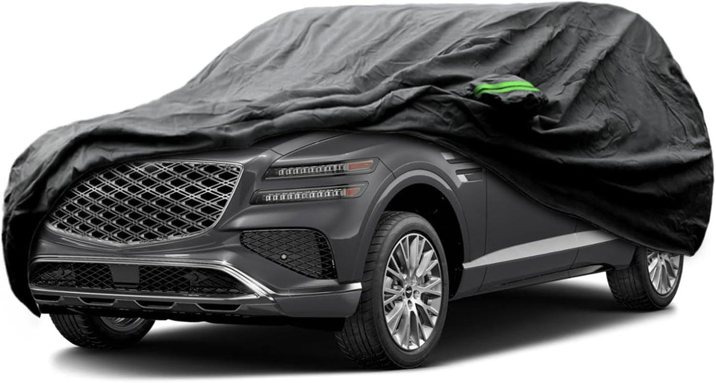 Proadsy 2025 Upgrade Car Cover Custom Fit for 2021-2025 Genesis GV80, Waterproof All Weather for Automobiles, Full Exterior Cover Rain Snow Sun Protector Indoor Outdoor Car Cover