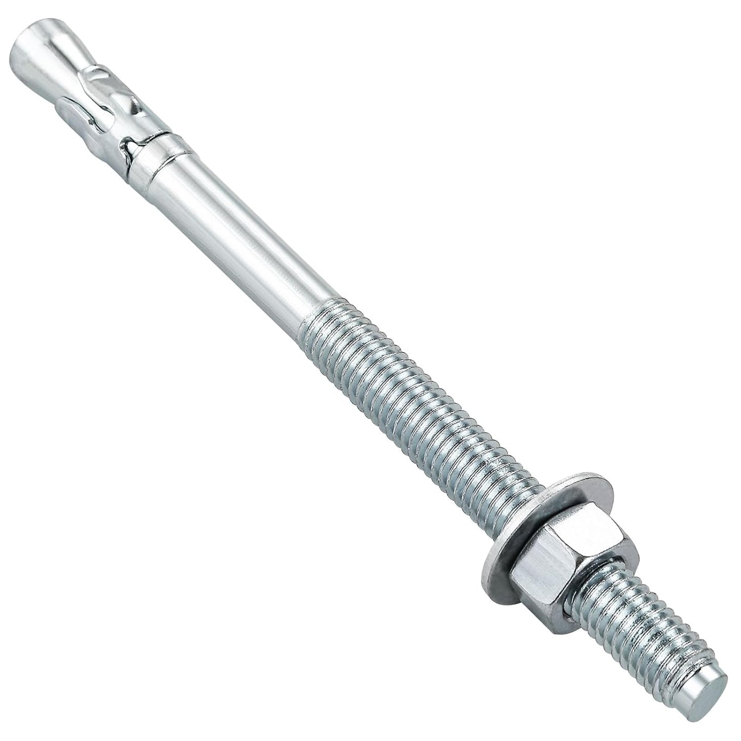 1/4x3" 30Pcs Inch Standard Fasteners for Heavy-Duty Zinc Wedge Anchors for Cement and Concrete