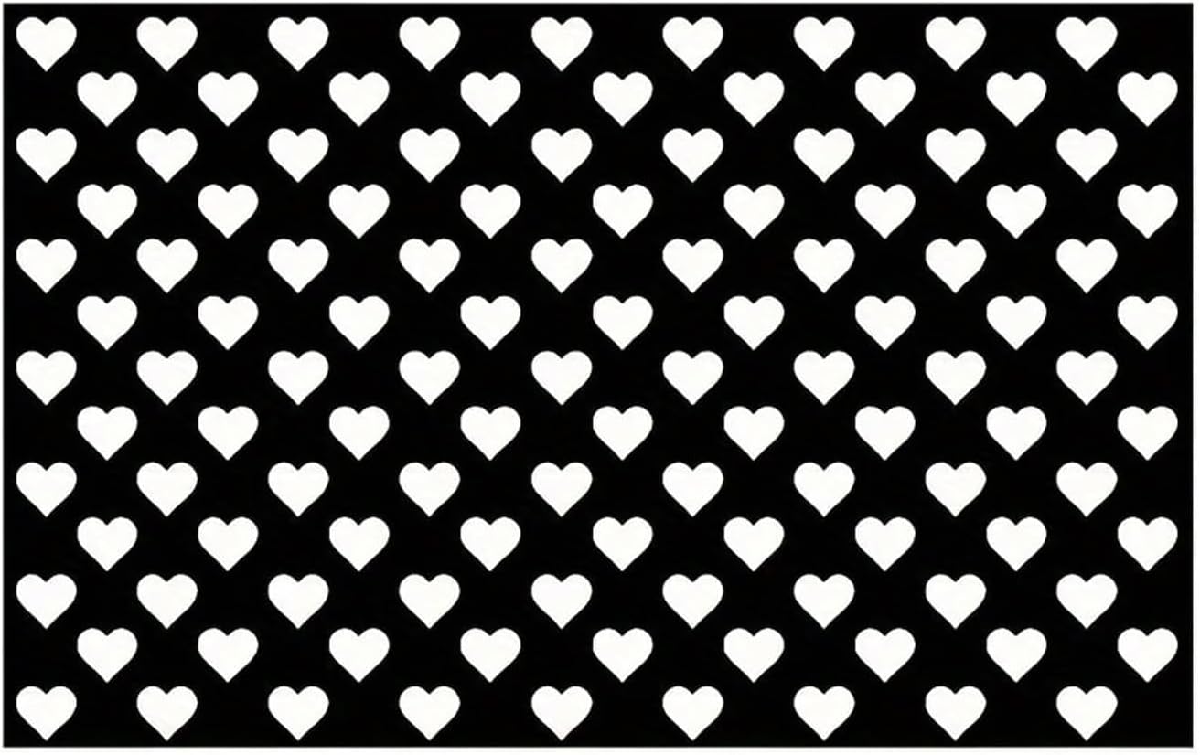 Car Rear Tail Light Lamp Stickers, Hollow Heart Pattern Sticker, Waterproof Taillight Tint Film Sheet for Car Rear Tail Lights, Funny DIY Headlamp Taillight Cover Trim (Black)