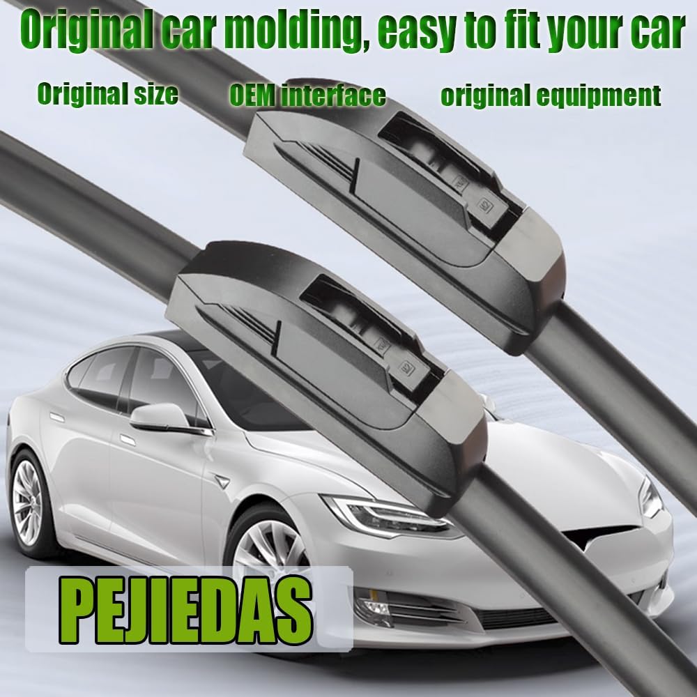 OEM Quality Front Wiper Blades, Replacement for 2013-2021 Toyota Land Cruiser,2009-2014 Acura TSX,2005-2015 Nissan Armada, OE Original Style (24 Inch + 22 Inch Front Wiper Blades)