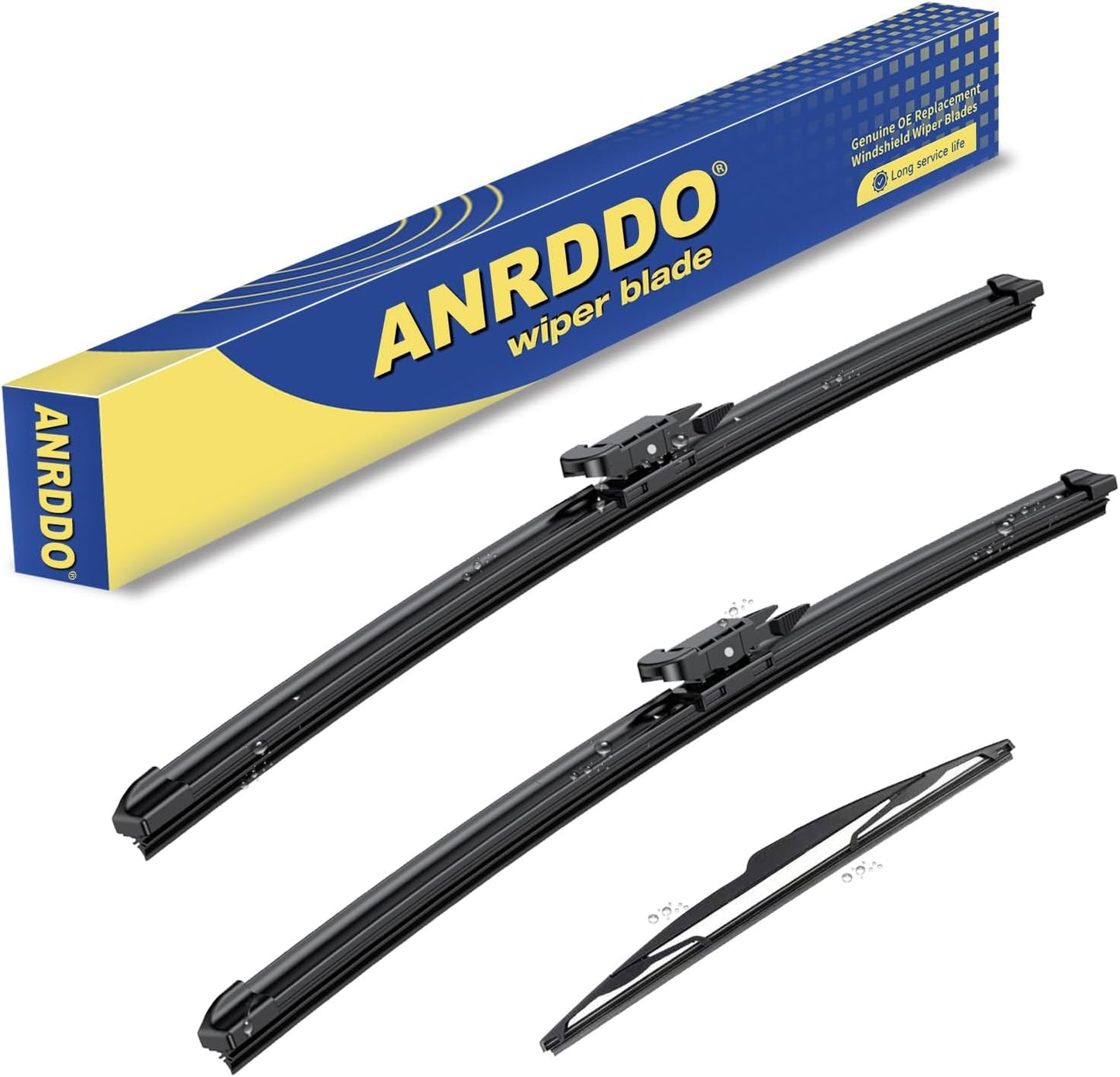 3 Wipers Factory Replacement For Ford Focus 2012 2013 2014 2015 2016 2017 2018 Original Equipment Replacement Windshield Wiper Blades Set 28"+28"+12" (Set of 3)