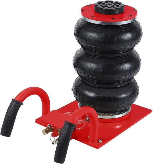Air Jack,Heavy Duty 3 Ton/6600 lbs Air Bag Jack-3-Ply Pneumatic Lift up to 17.7 inch/450 mm for Cars/SUVs,Portable with Semi Round Handle