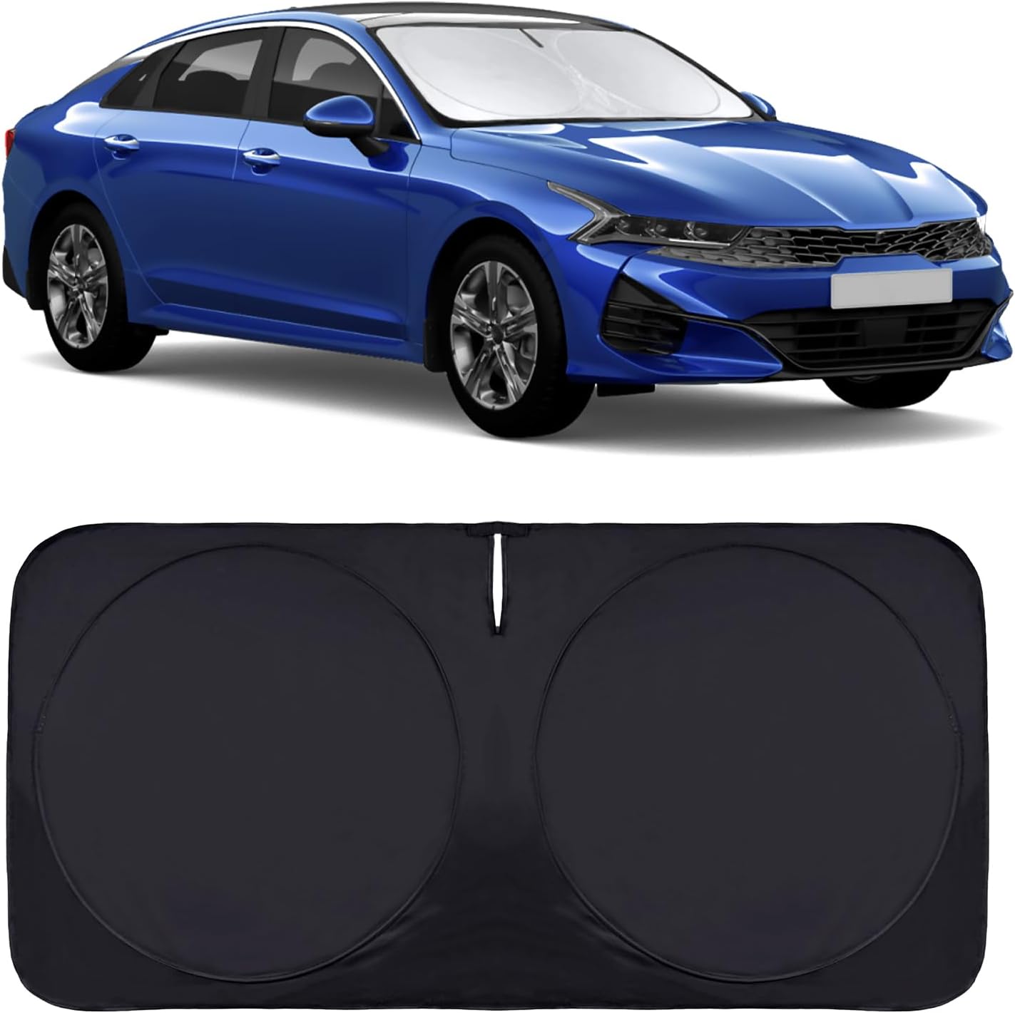INSAUTO for K5 Windshield Sun Shade Window Sunshade for Kia K5 2021 2022 2023 2024 2025 2026 Windshield Cover Foldable Car Front Sun Visor Shield Blocks UV Rays Sun Protector Accessories
