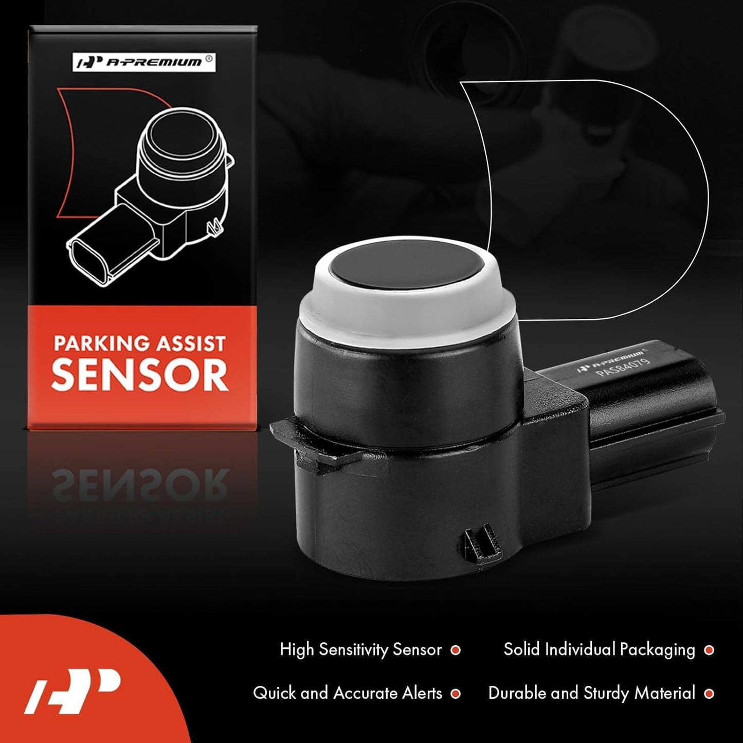 A-Premium Reverse Backup Parking Assist Sensor Compatible with Select Chevrolet & GMC & Buick & Cadillac Models - Silverado 1500, Sierra, Traverse, Acadia, Yukon, Enclave, Suburban, Express, SRX