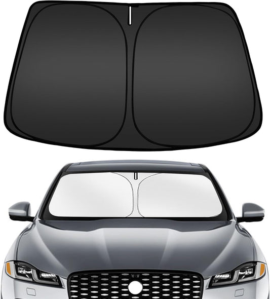ARISMOTOR Windshield Sun Shade for Jaguar F-Pace 2016-2025, Custom Fit Foldable Front Window Sunshade Sun Visor Protector, Block UV Rays Keep Your Car Cooler