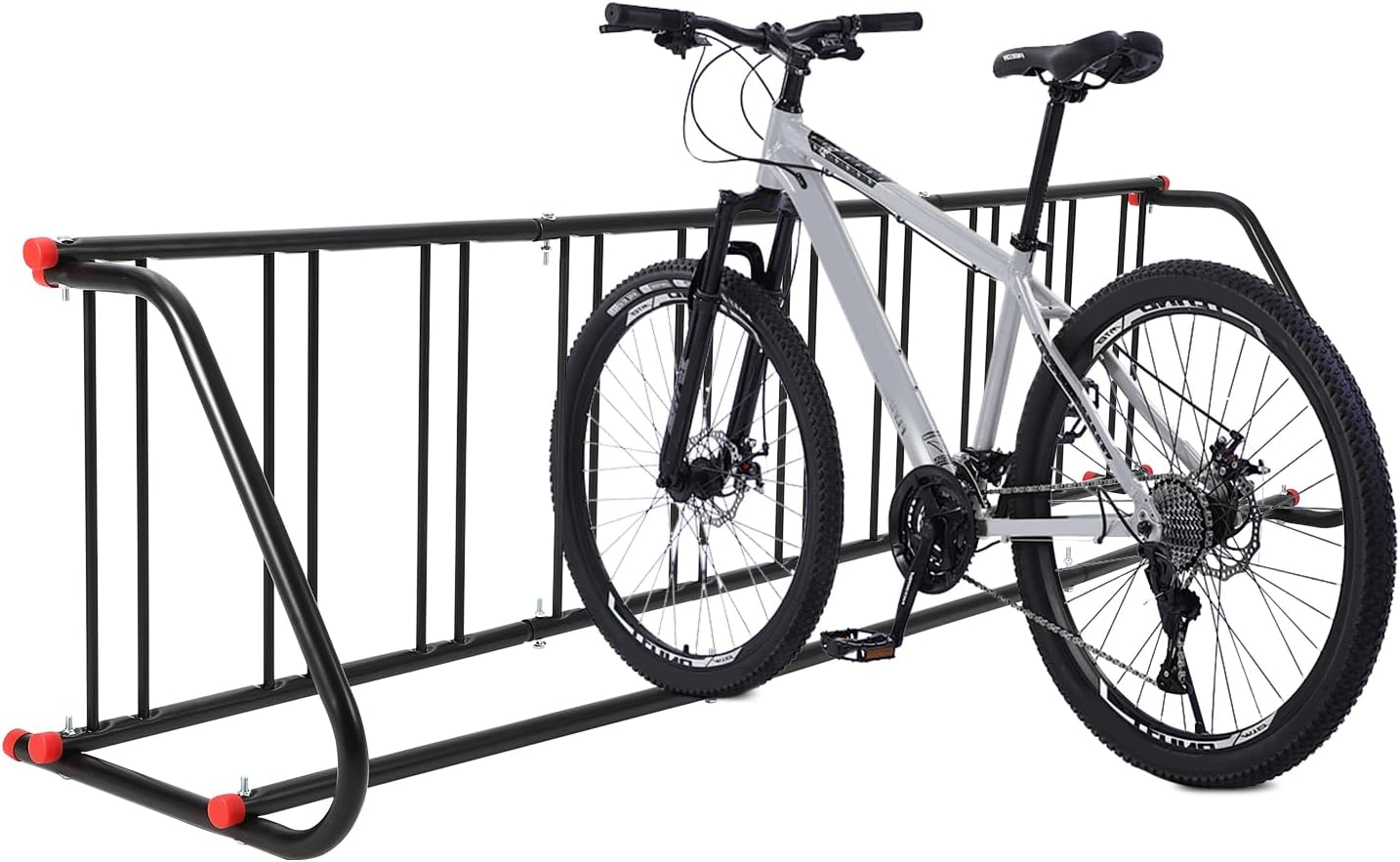 Commercial Grid Bike Rack for 10 Bikes - Heavy Duty Metal Bike Stand Floor, Outdoor Bicycle Parking Rack for Garage, Retail, School, Backyard, Bike Shop (Single Side)
