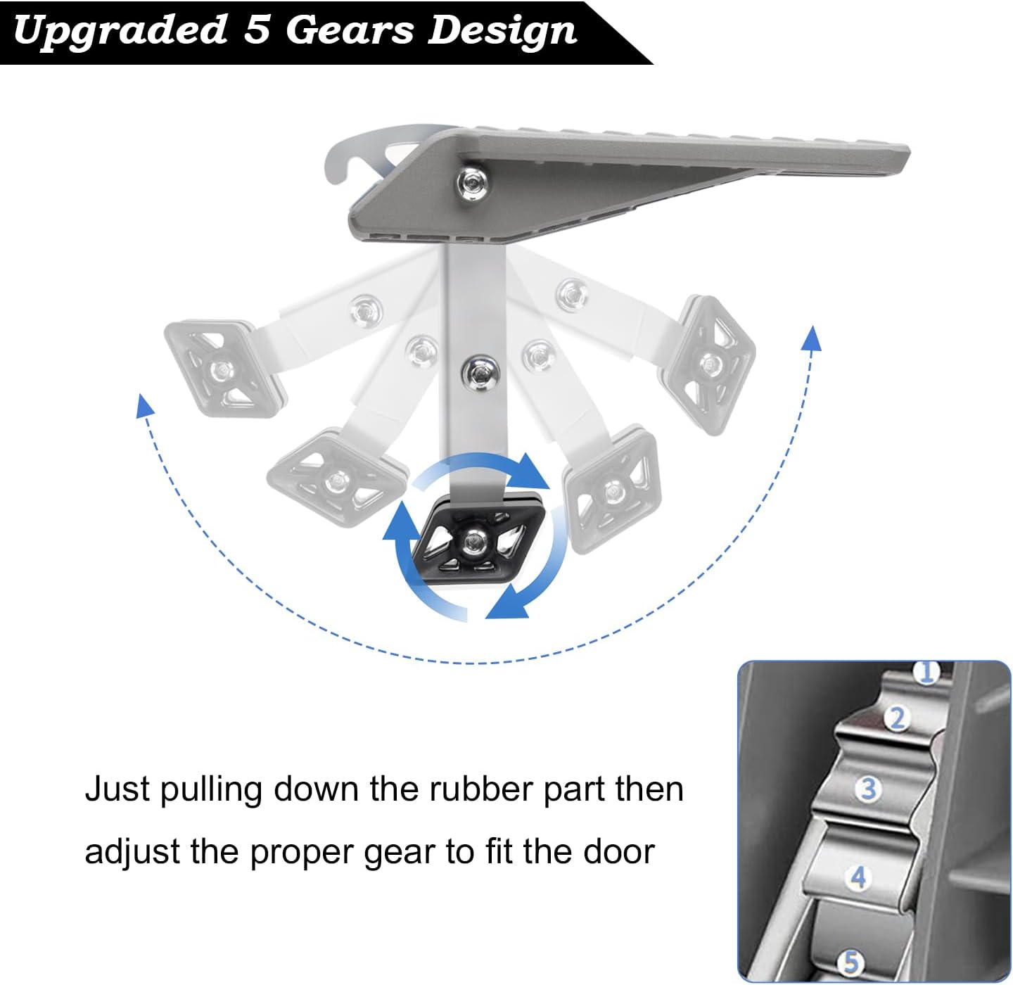 COWVIE Foldable Car Door Step Stand Pedal - Access to Vehicle's Roof Both Feet Wider Stand Pedal for Most SUV Truck Jeep, Max Load 400 Lbs