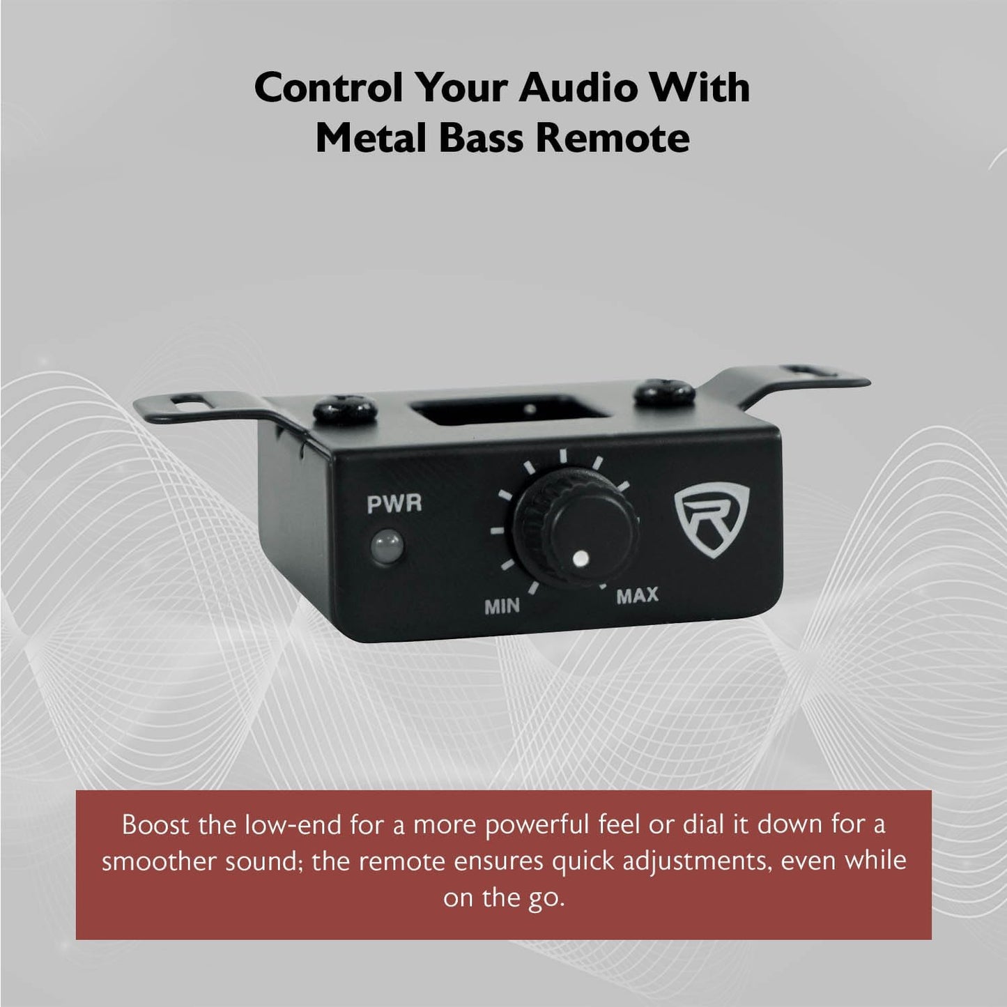 Rockville SS10P 800W Slim Under-Seat Active Car/Truck Subwoofer, Built-in Amp, Wired Remote Bass Knob, Cast Aluminum, for Car Audio Upgrades