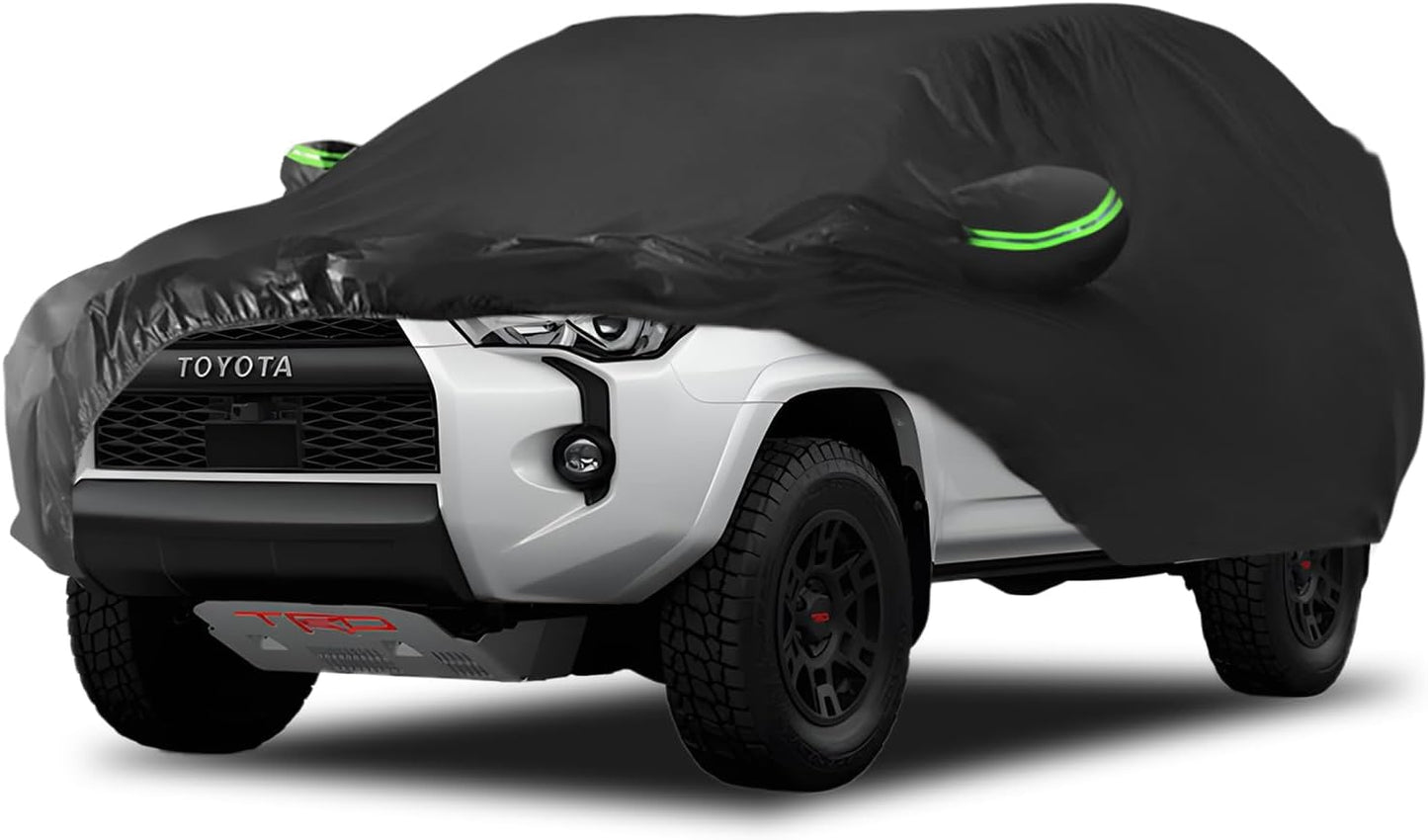 Proadsy 2025 Upgrade Car Cover Custom Fit for Toyota 4Runner 2010-2025, All Weather Waterproof Windproof Cover Sun Rain UV Snow Dust Protection Outdoor Full Exterior Cover