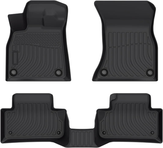 Cartist Floor mats Fit for 2018 2019 2020 2021 2022 2023 2024 Audi Q5/SQ5 5 Seating All Weather Floor Mats for Q5/SQ5 Accessories Heavy Duty TPE Odorless