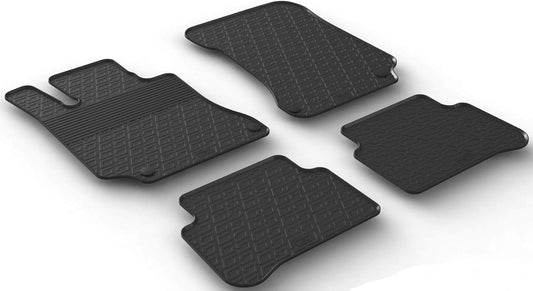 Gledring USA All-Weather Rubber Floor Mats Intended for Mercedes Benz E Class/E63 AMG/E63 AMG S (W212) 2014-2016, No Trimming Required, Tailored Custom Fit, Protects from Rain, Mud and Snow.