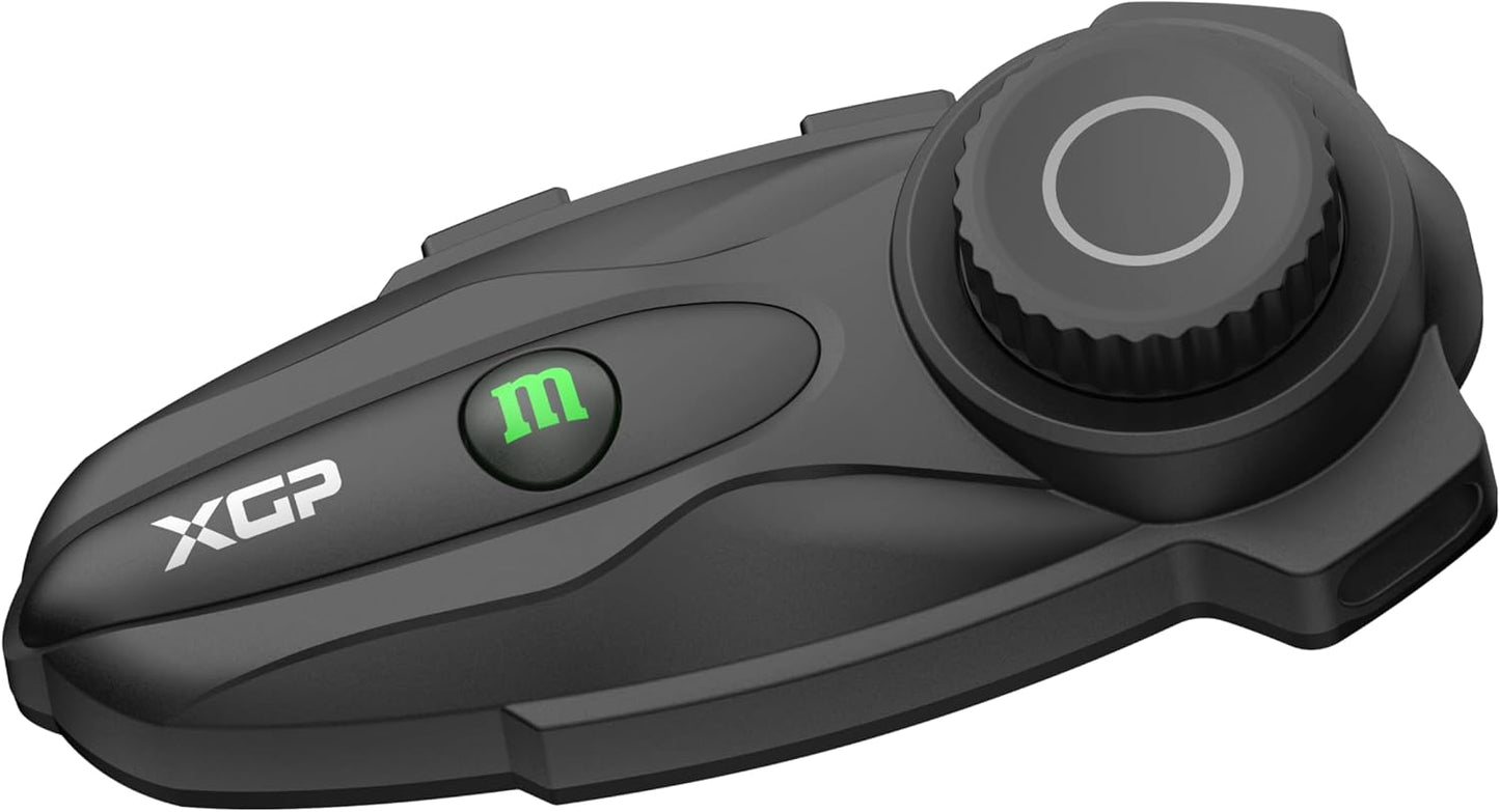 X10 10 Riders Group Mesh Motorcycle Intercom, 3000m Motorcycle Bluetooth Headset V5.3 with Audio Multitasking/Music Sharing, Helmet Communication Systems for ATV/Snowmobile/Ski,1 Pack