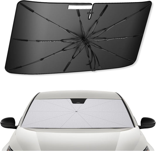 SXCY for 2019-2025 Nissan Altima Windshield Umbrella Sunshade [Easier Foldable] for 2025 Altima Accessories 2024 Altima Sunshade Umbrella for 25 Altima Windshield Sun Shade Umbrella Car Sun Protection